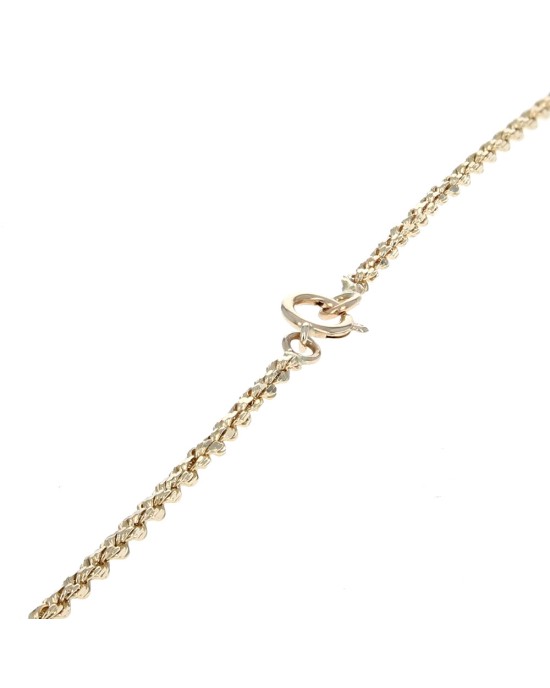 Diamond Open Heart Drop Necklace in White and Yellow Gold